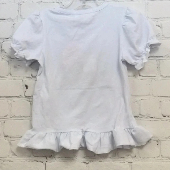 NWT Marie Nicole White Easter Puff Short Sleeve Top size 3 - Picture 5 of 6